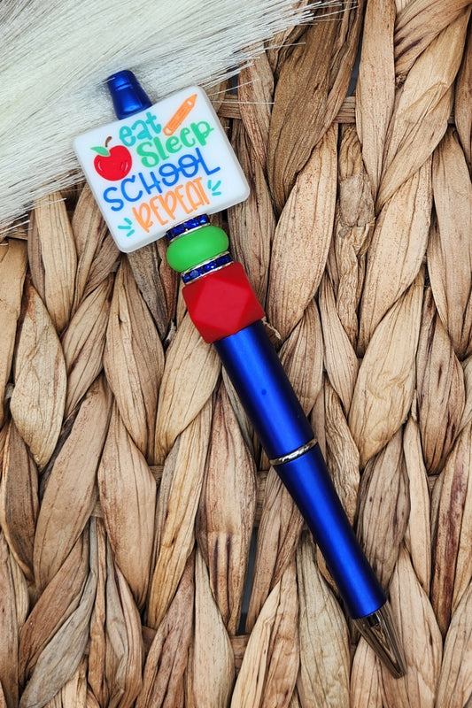 Pen-Eat Sleep School Repeat (Blue)