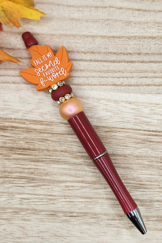 Pen-Fall is My Second Favorite F Word-Orange (Terracotta)