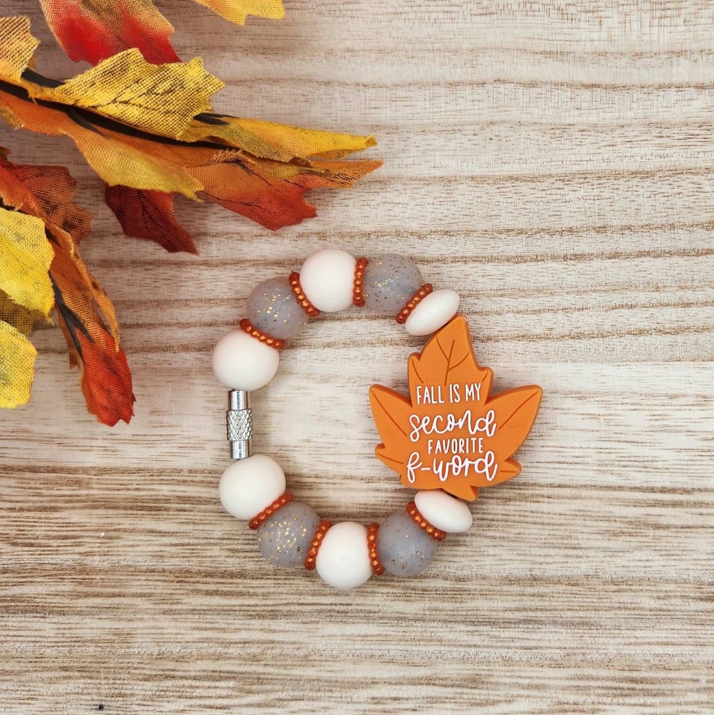 Cup Charm-Fall is My Second Favorite F Word (Orange)