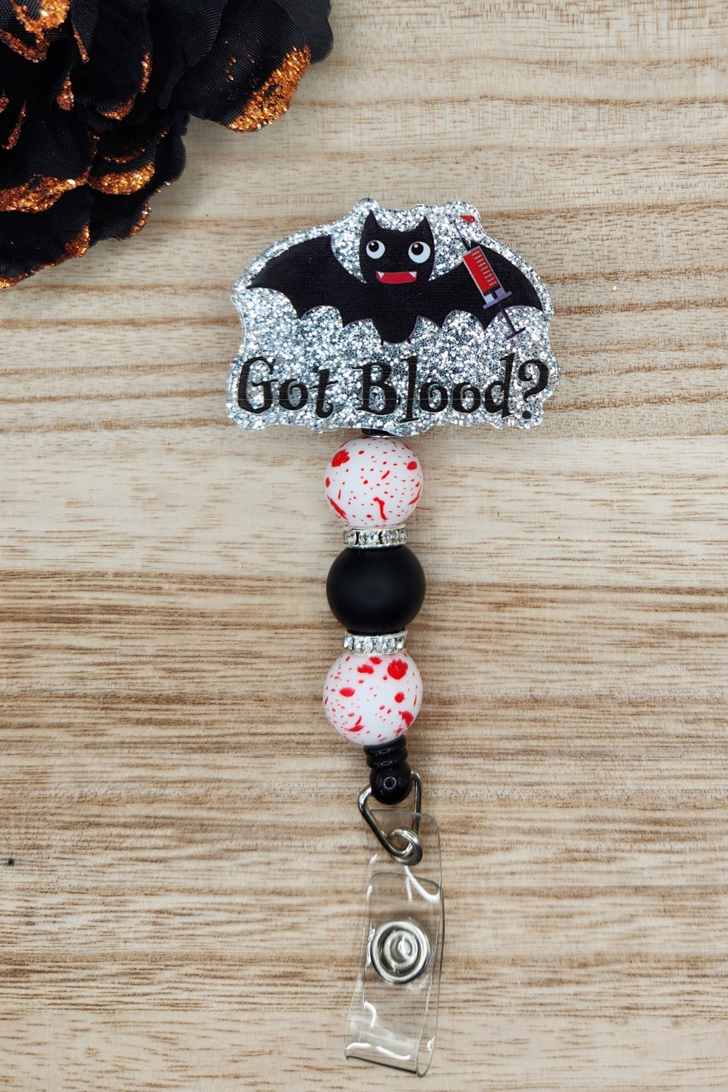 Badge Reel-Got Blood? Bat