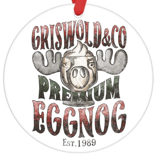 Acrylic Ornament-Griswold & Co Premium Eggnog SF