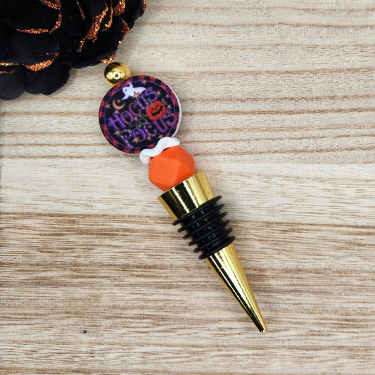 Wine Stopper-Hocus Pocus Pumpkin (Gold)