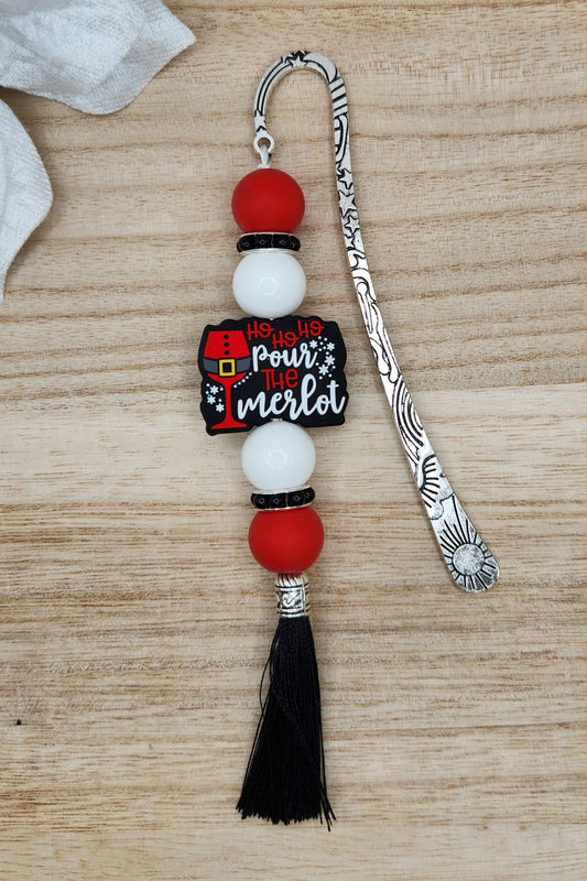 Bookmark-Ho Ho Ho Pour the Merlot