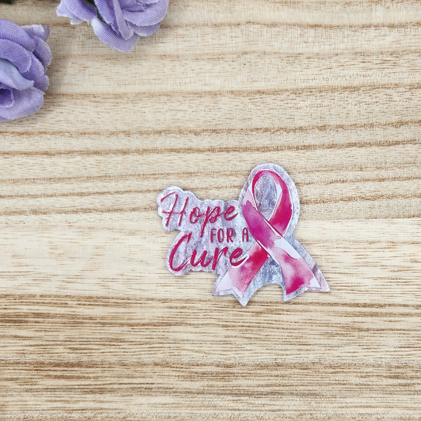 Flatback-Hope For a Cure Pink Ribbon KK