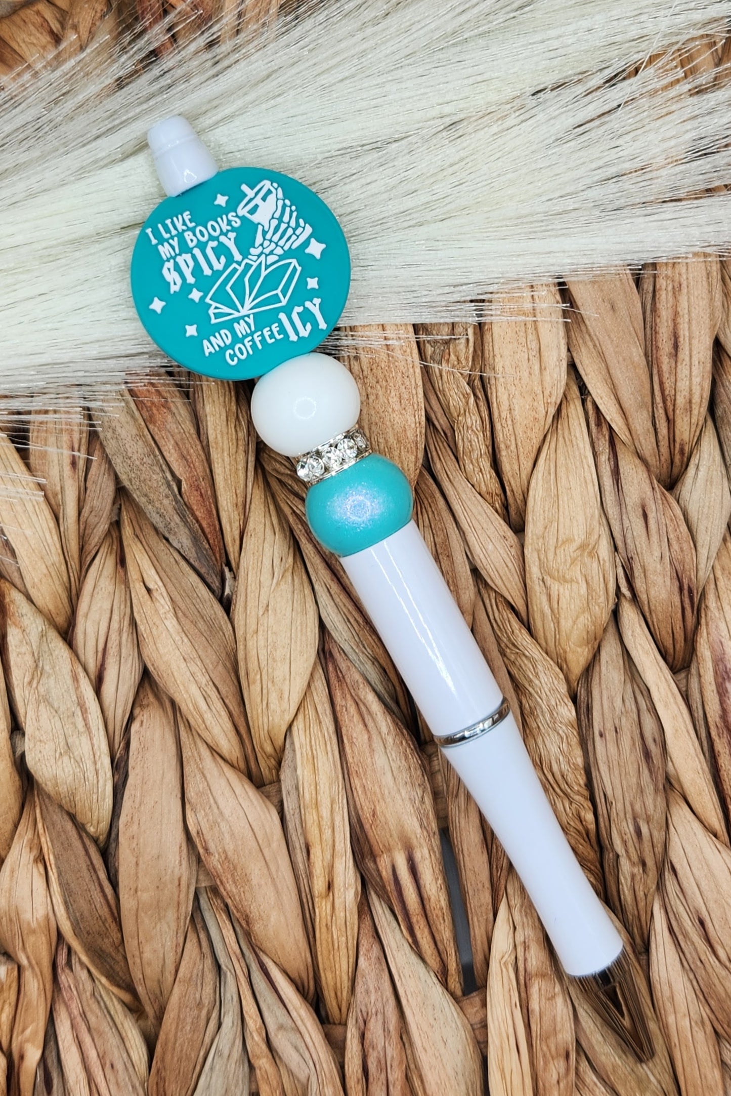 Pen-I Like My Books Spicy and My Coffee Icy (Turquoise)