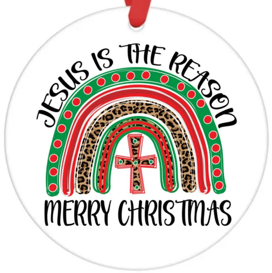 Acrylic Ornament-Jesus is the Reason Merry Christmas SF