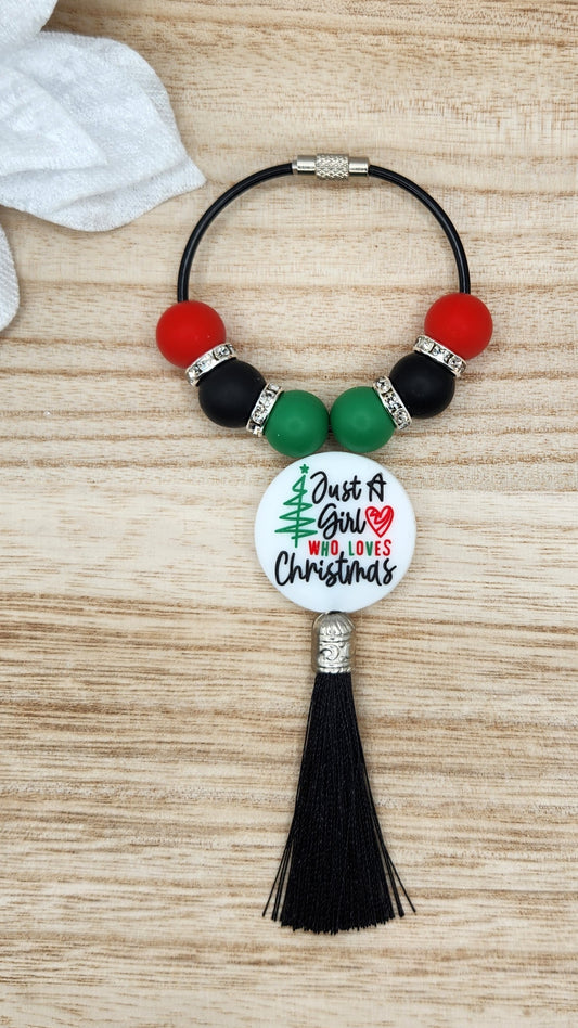 Bag Tag-Just a Girl Who Loves Christmas