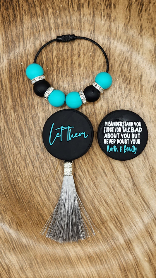 Bag Tag-Let Them (Turquoise)