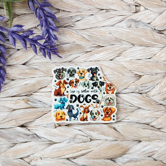 Bag Charm-Life is Better with Dogs SS