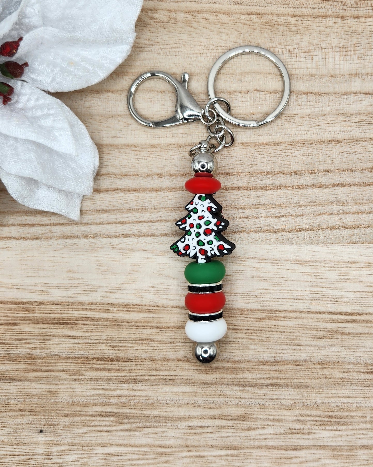 Keychain-LF Tree (White)