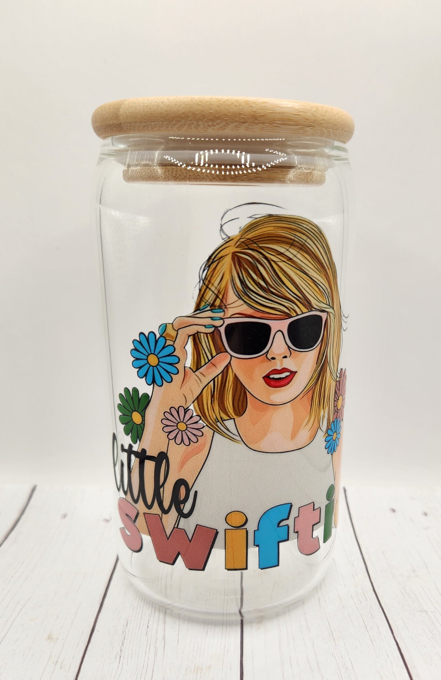 16oz Glass or Plastic Cup - Little Swiftie MC