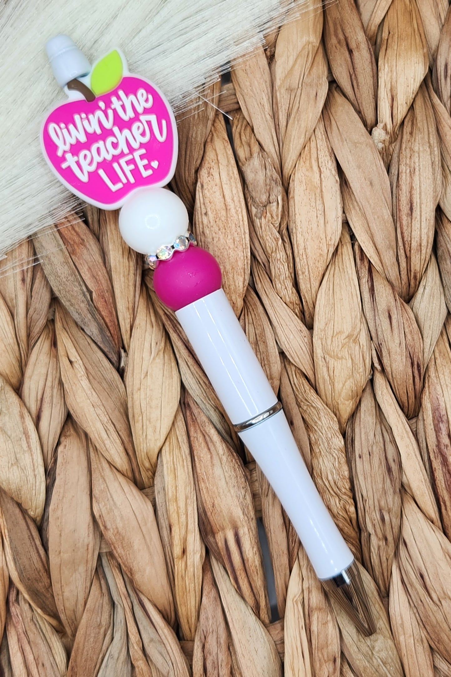 Pen-Livin' the Teacher Life Apple (Pink)