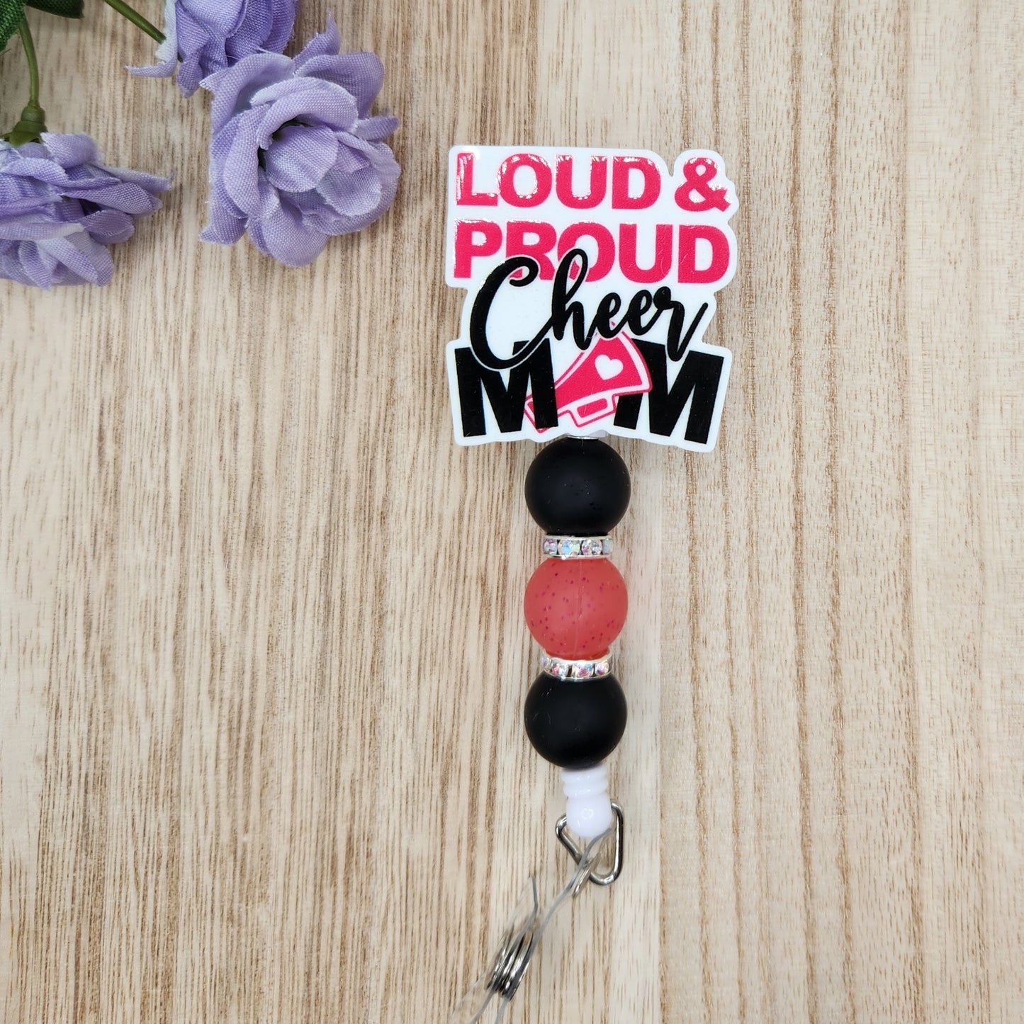 Badge Reel-Loud and Proud Cheer Mom SS