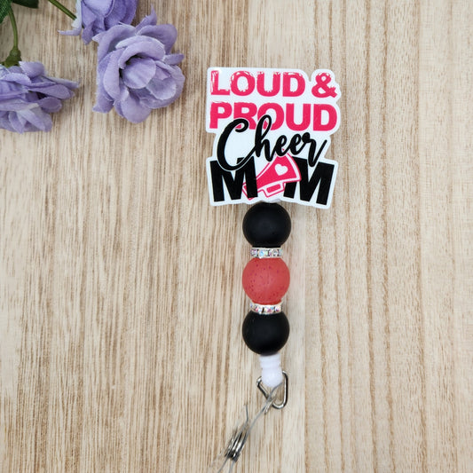 Badge Reel-Loud and Proud Cheer Mom SS