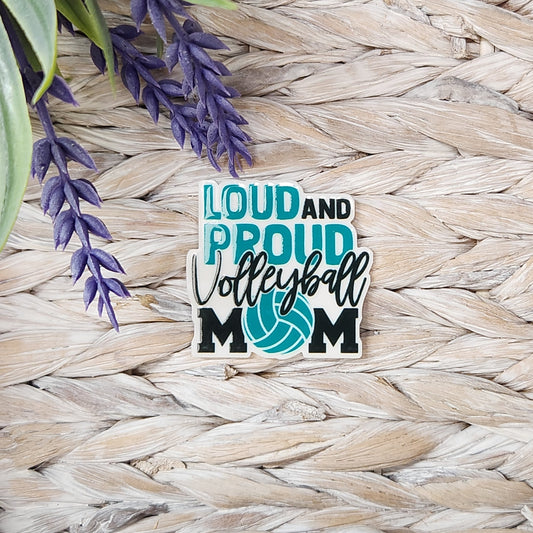 Bag Charm-Loud and Proud Volleyball Mom SS