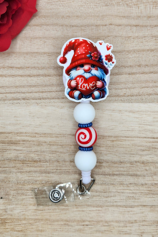 Badge Reel-Love Gnome VD008