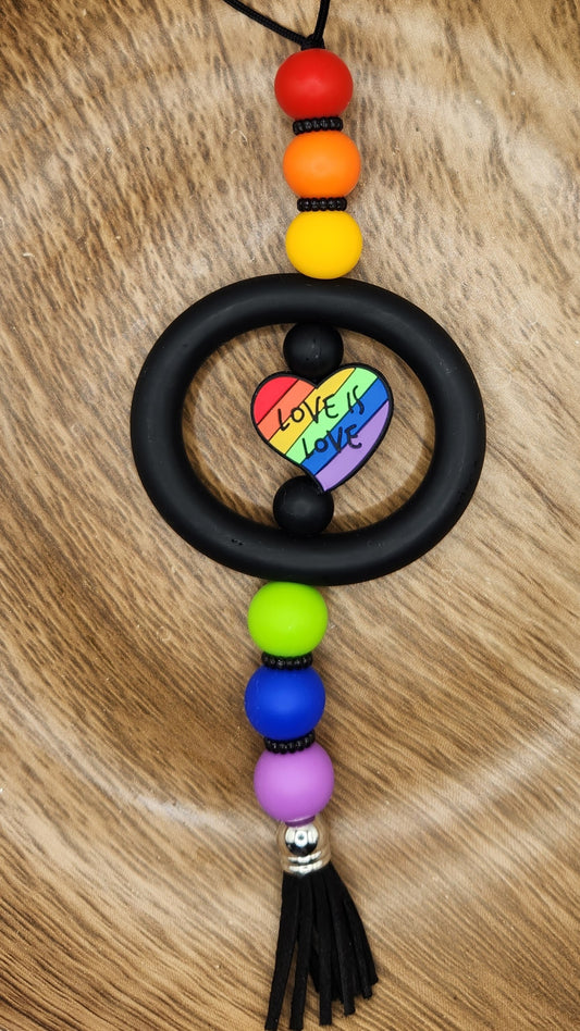 Car Charm-Love is Love (Rainbow)