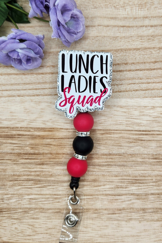 Badge Reel-Lunch Ladies Squad DL (Viva Magenta)