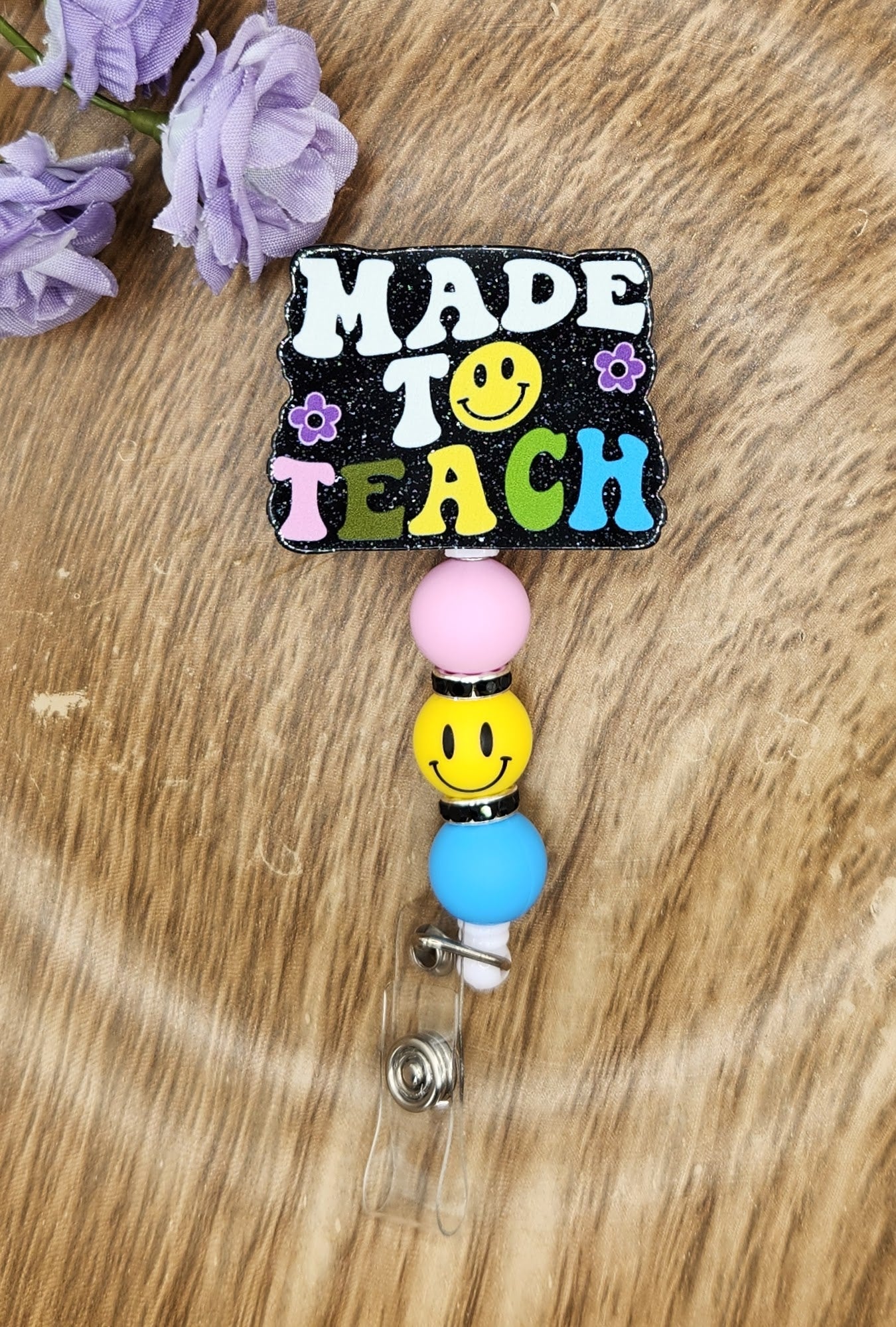 Badge Reel-Made to Teach Smiley Face