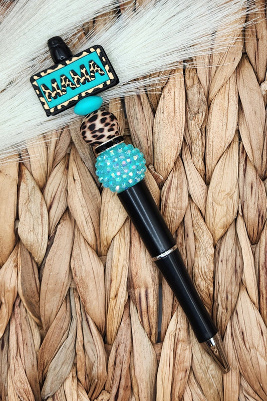 Pen-Mama Leopard (Turquoise)