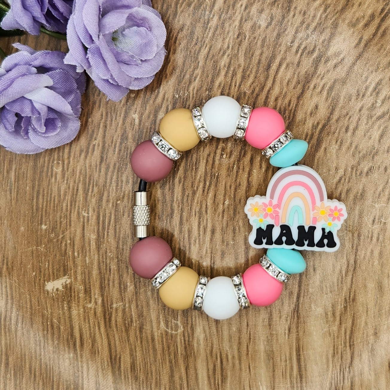 Cup Charm-Mama Rainbow (Pastel)