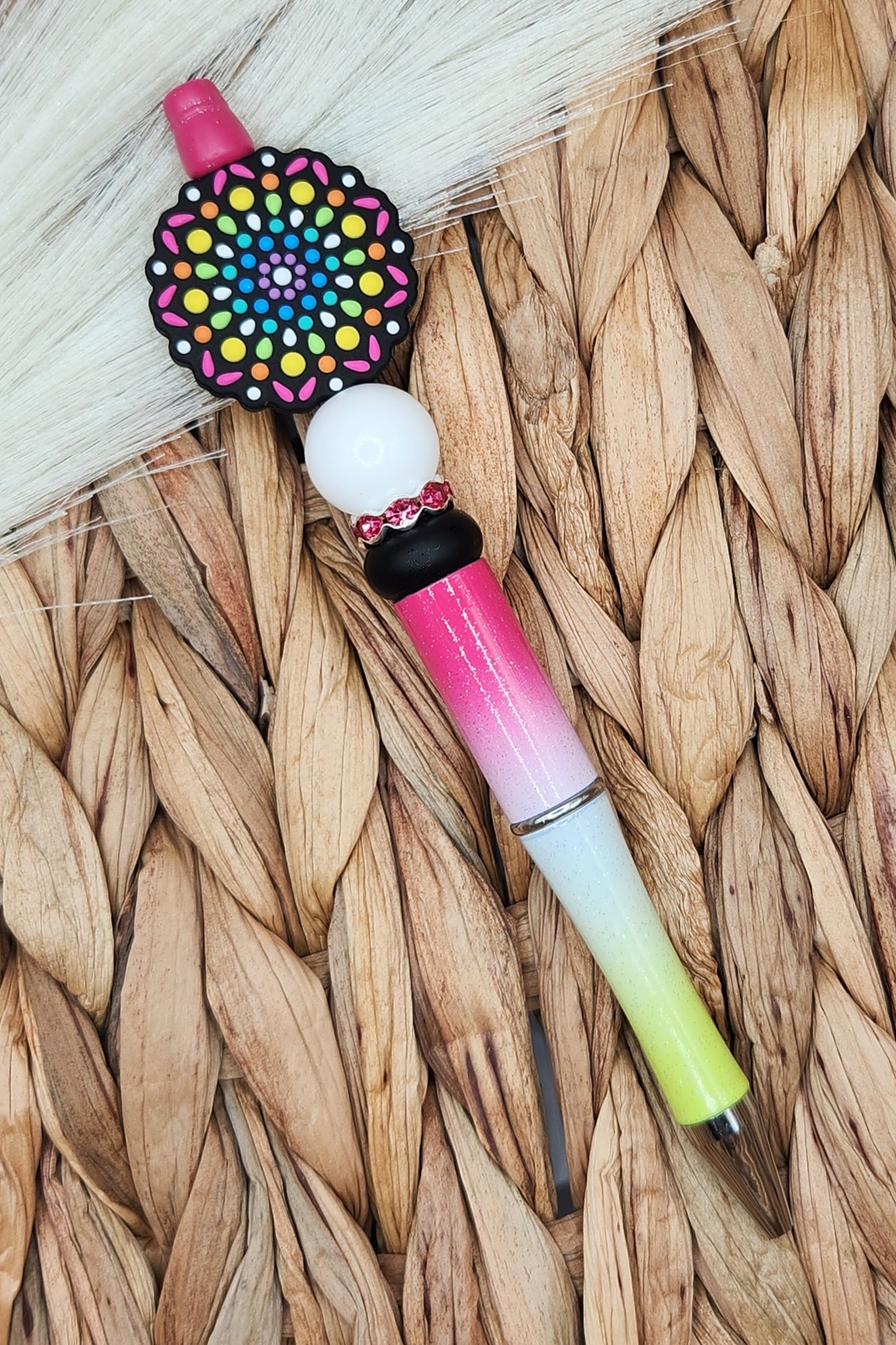 Pen-Mandala (Pink/Yellow Ombre)