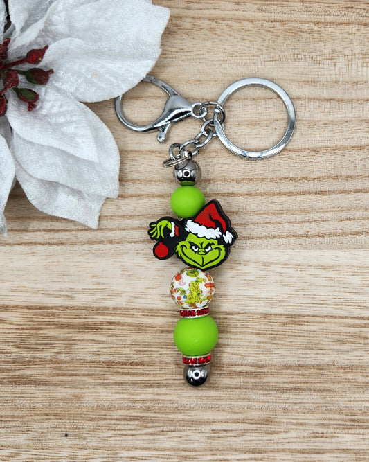 Keychain-Mean Green Guy