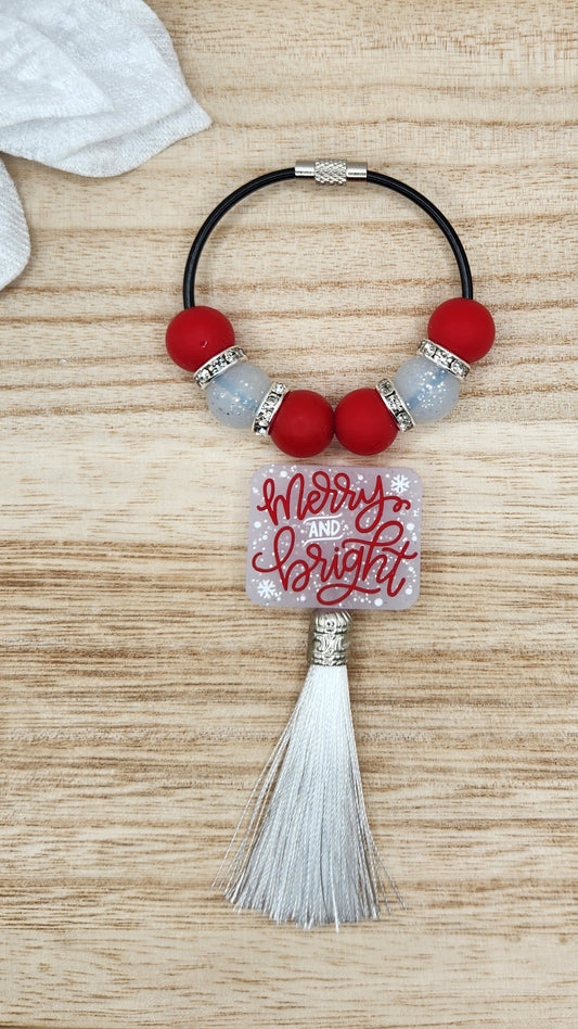 Bag Tag-Merry & Bright (Red)