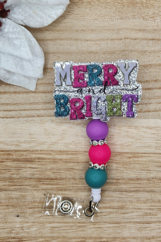 Badge Reel-Merry and Bright KKC