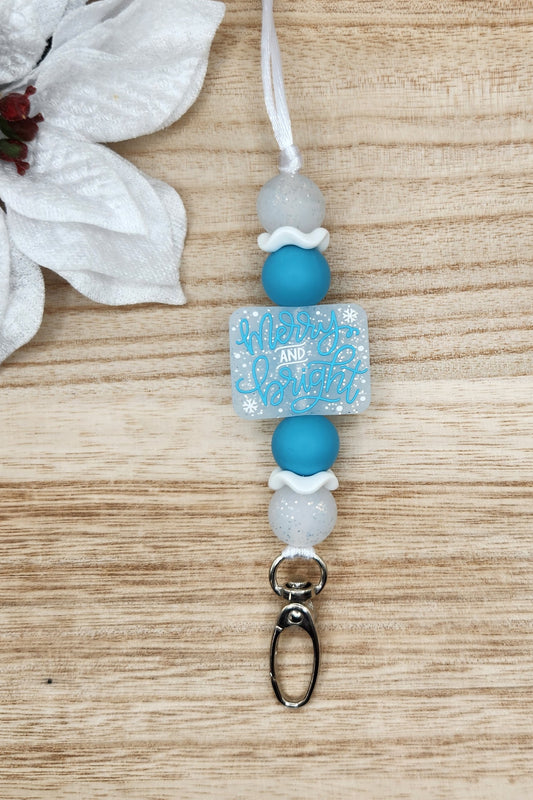 Lanyard-Merry & Bright (Blue)