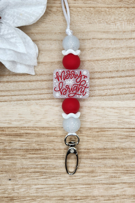 Lanyard-Merry & Bright (Red)