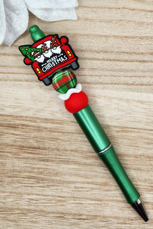 Pen-Merry Christmas Gnomes (Green)