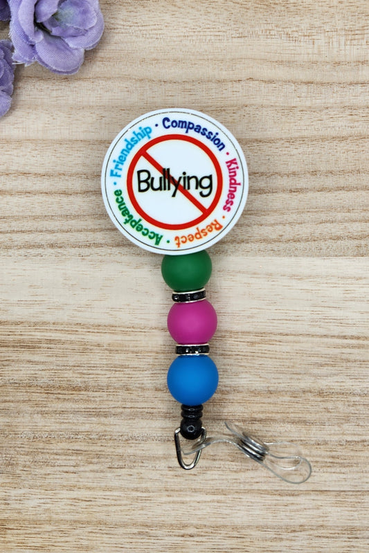Badge Reel-No Bullying MP007