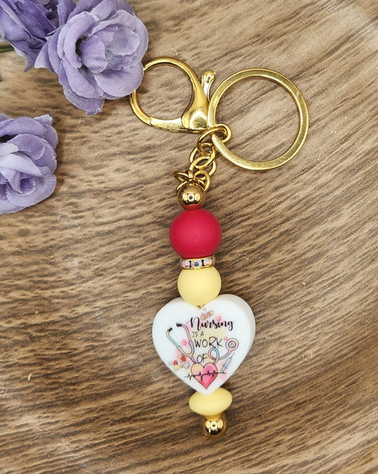 Keychain-Nursing is a Work of Heart