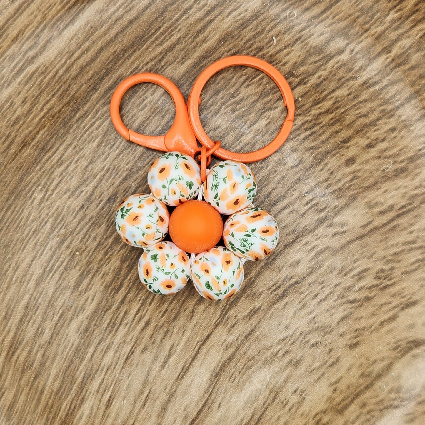 Keychain-Flower (Orange Blossoms)