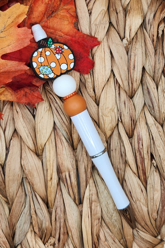 Pen-Patchwork Pumpkin (White)