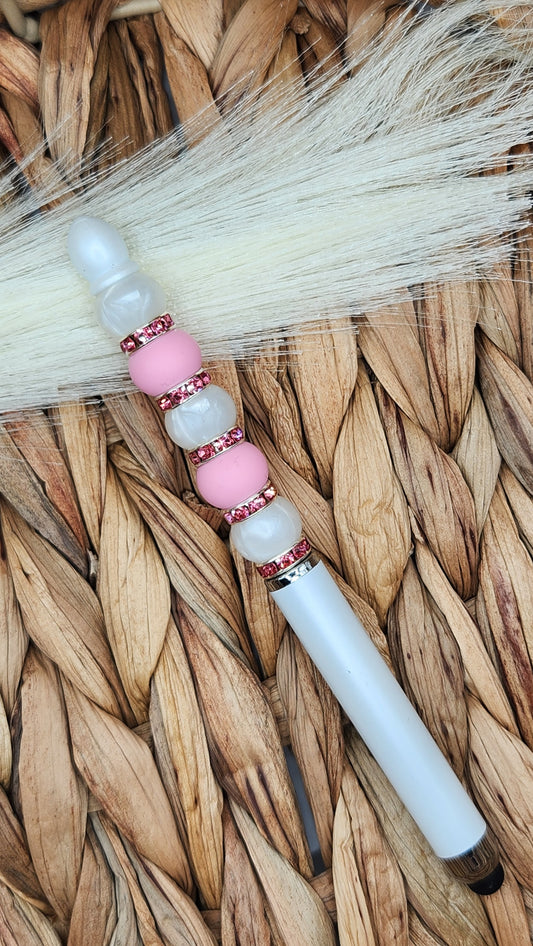 Stylus Pen-Pink & Pearl