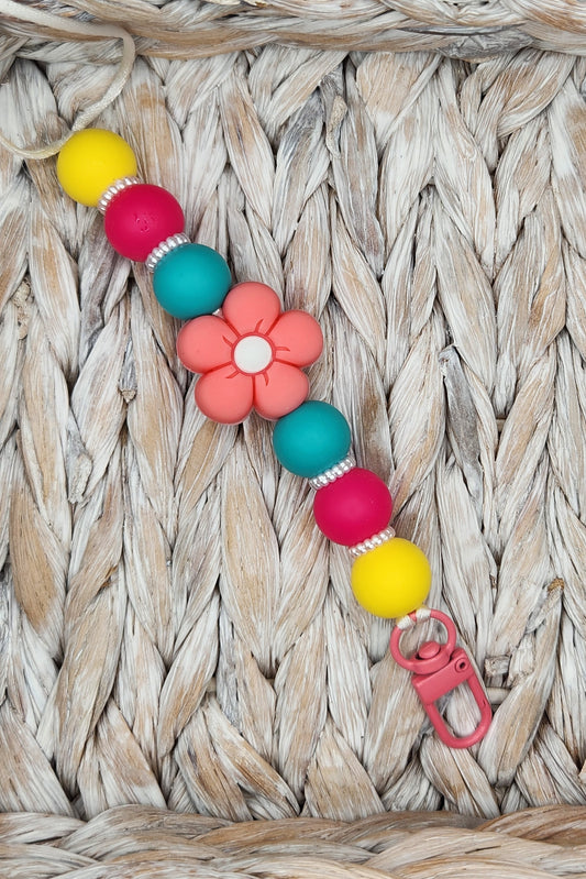 Lanyard-Puffy Flower (Coral)