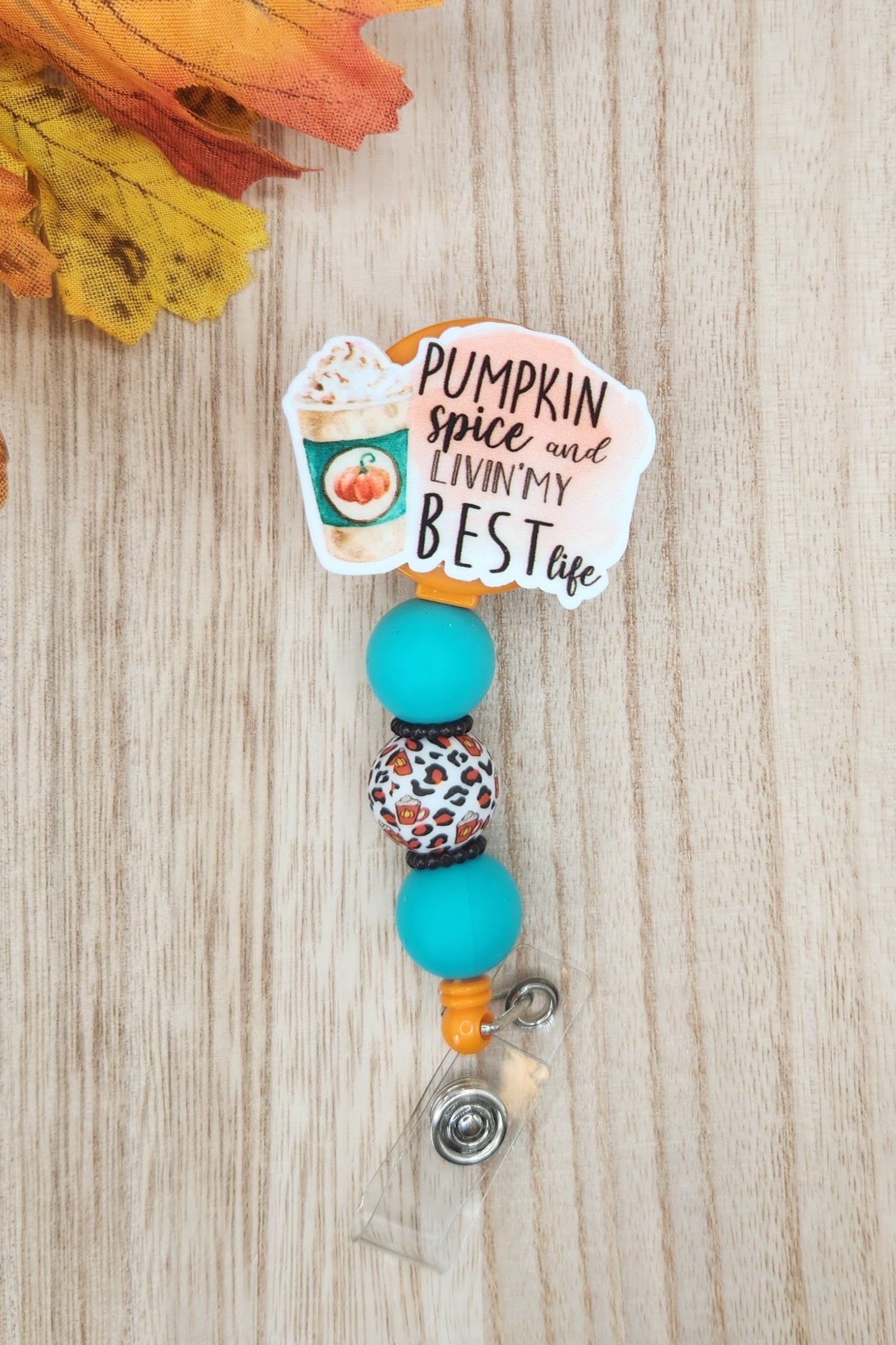 Badge Reel-Pumpkin Spice and Living My Best Life PM