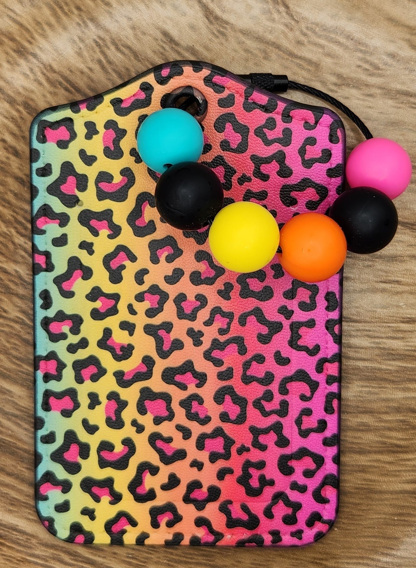 Luggage Tag-Rainbow Leopard