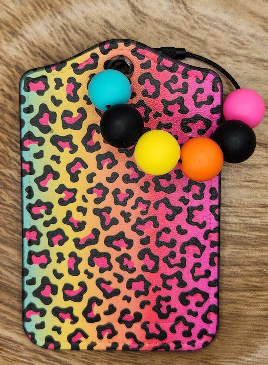 Luggage Tag-Rainbow Leopard