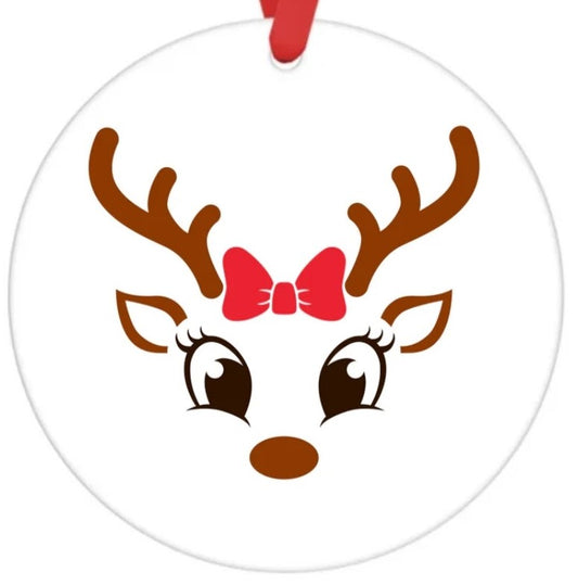 Acrylic Ornament-Reindeer Girl (Face) SF