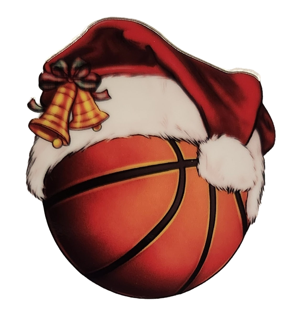 Acrylic Ornament-Santa Hat Basketball KKC