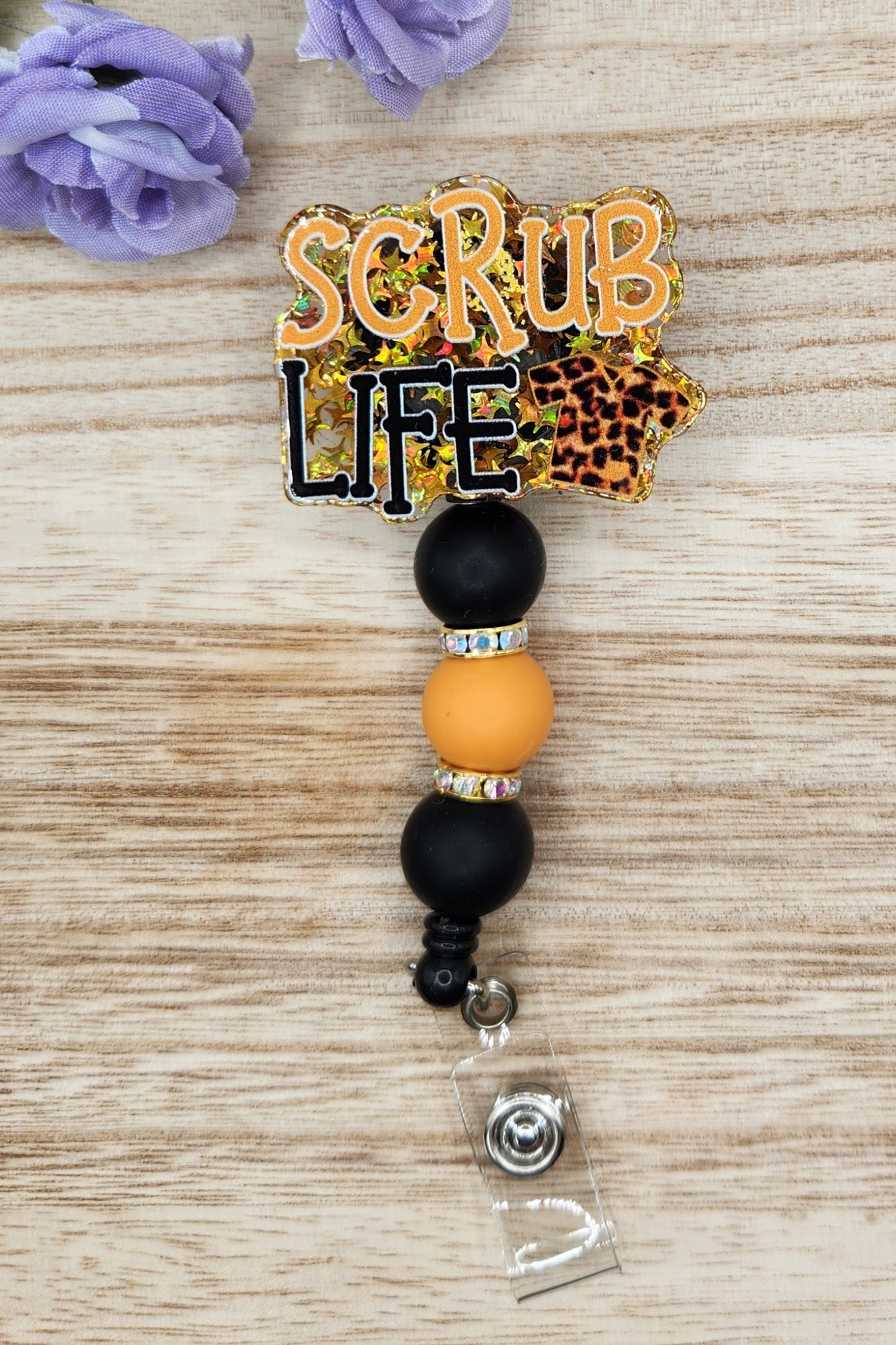 Badge Reel-Scrub Life KK (Gold)