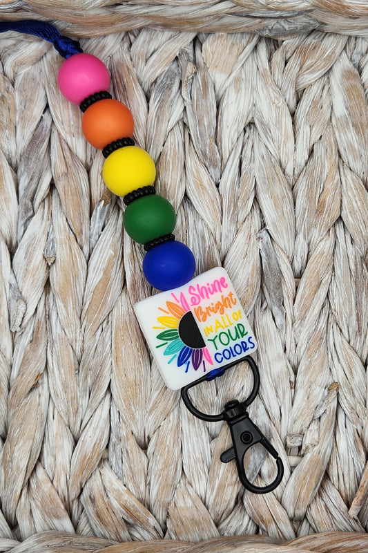 Lanyard-Shine Bright in All Your Colors (Rainbow)