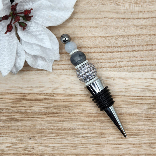 Wine Stopper-Silver Bells (Silver)