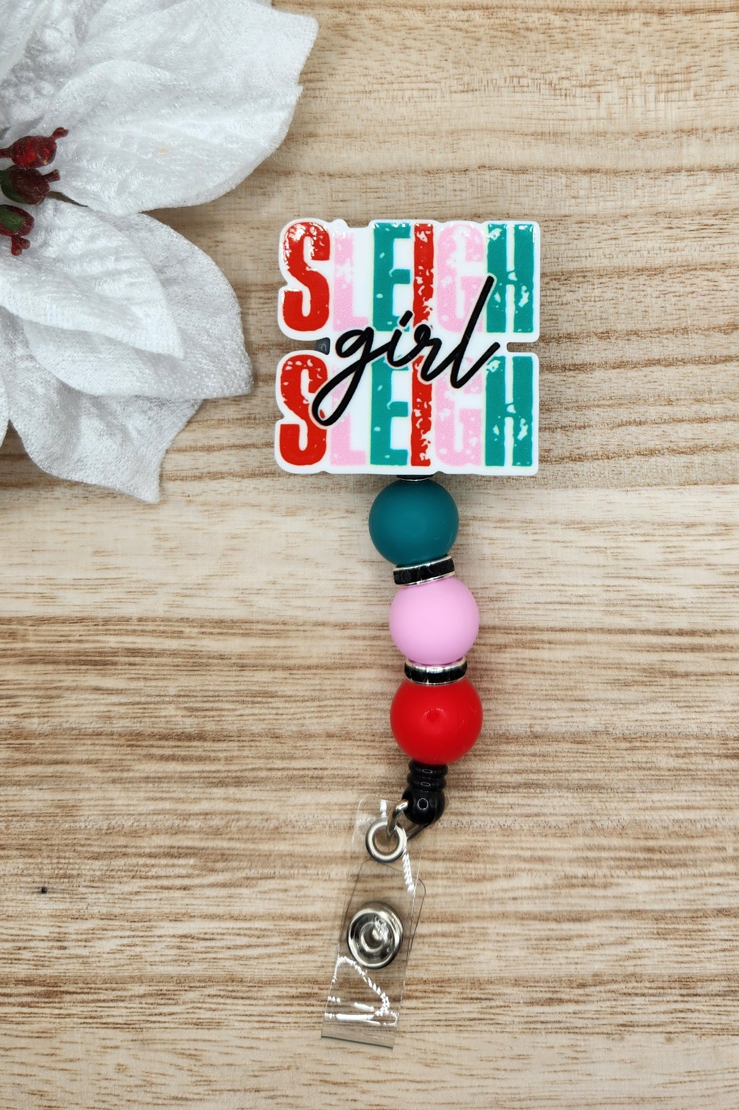 Badge Reel-Sleigh Girl Sleigh