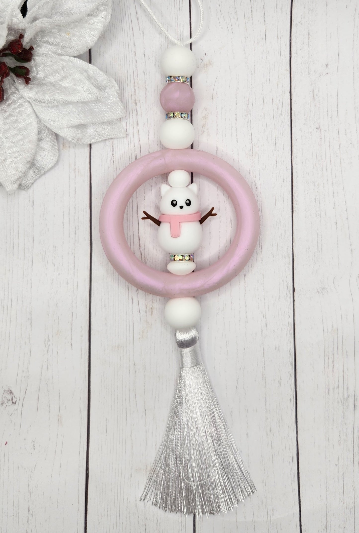 Car Charm-Snow Kitty (Pink)