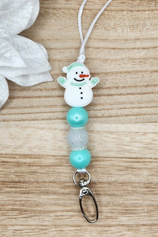 Lanyard-Snowman (Mint Opal)