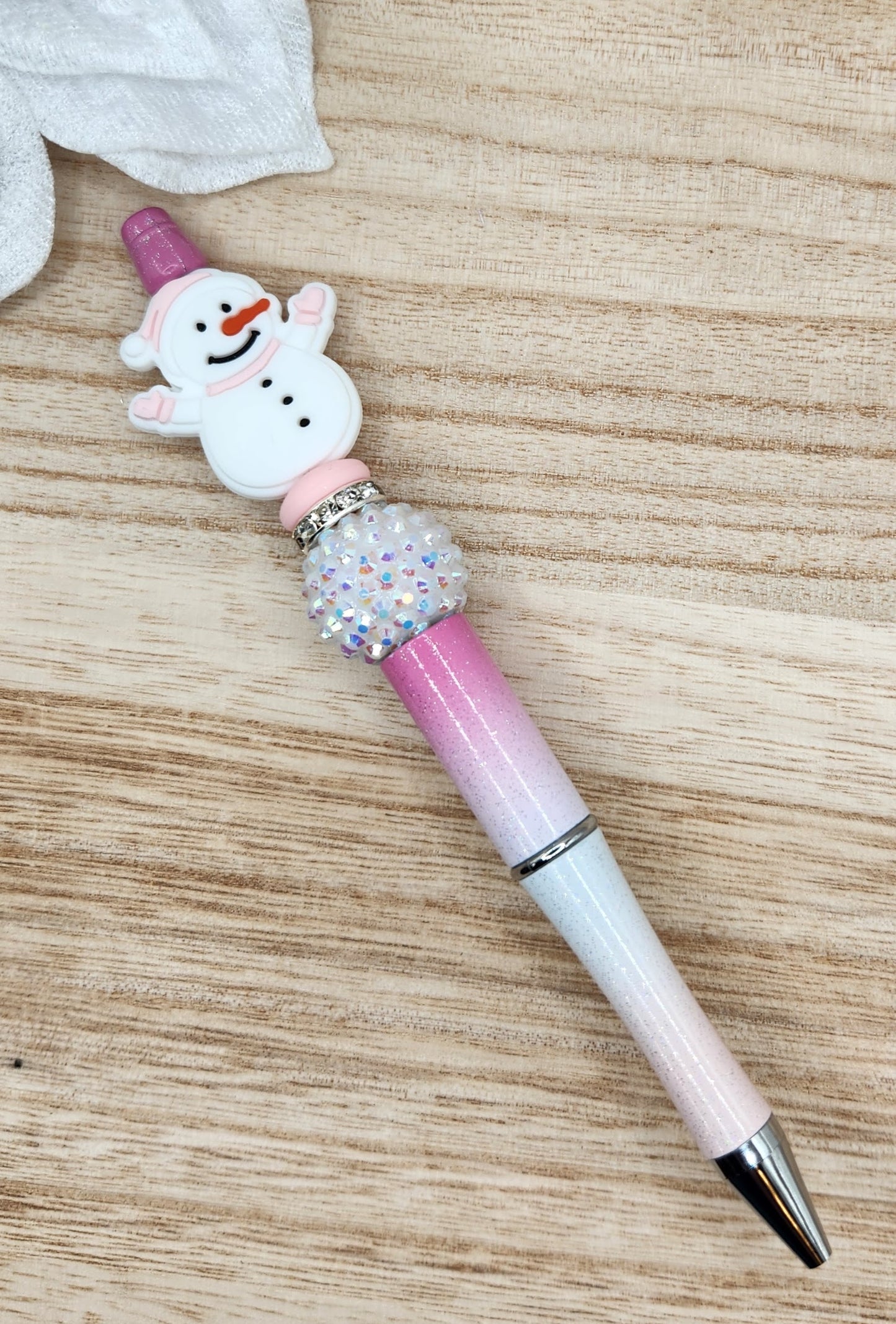 Pen-Snowman (Pink)